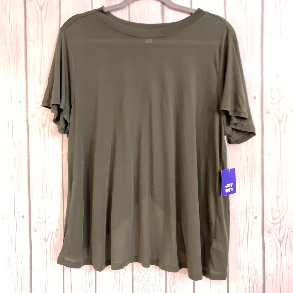 JoyLab (4/$25 SALE) Sheer Short Sleeve Top